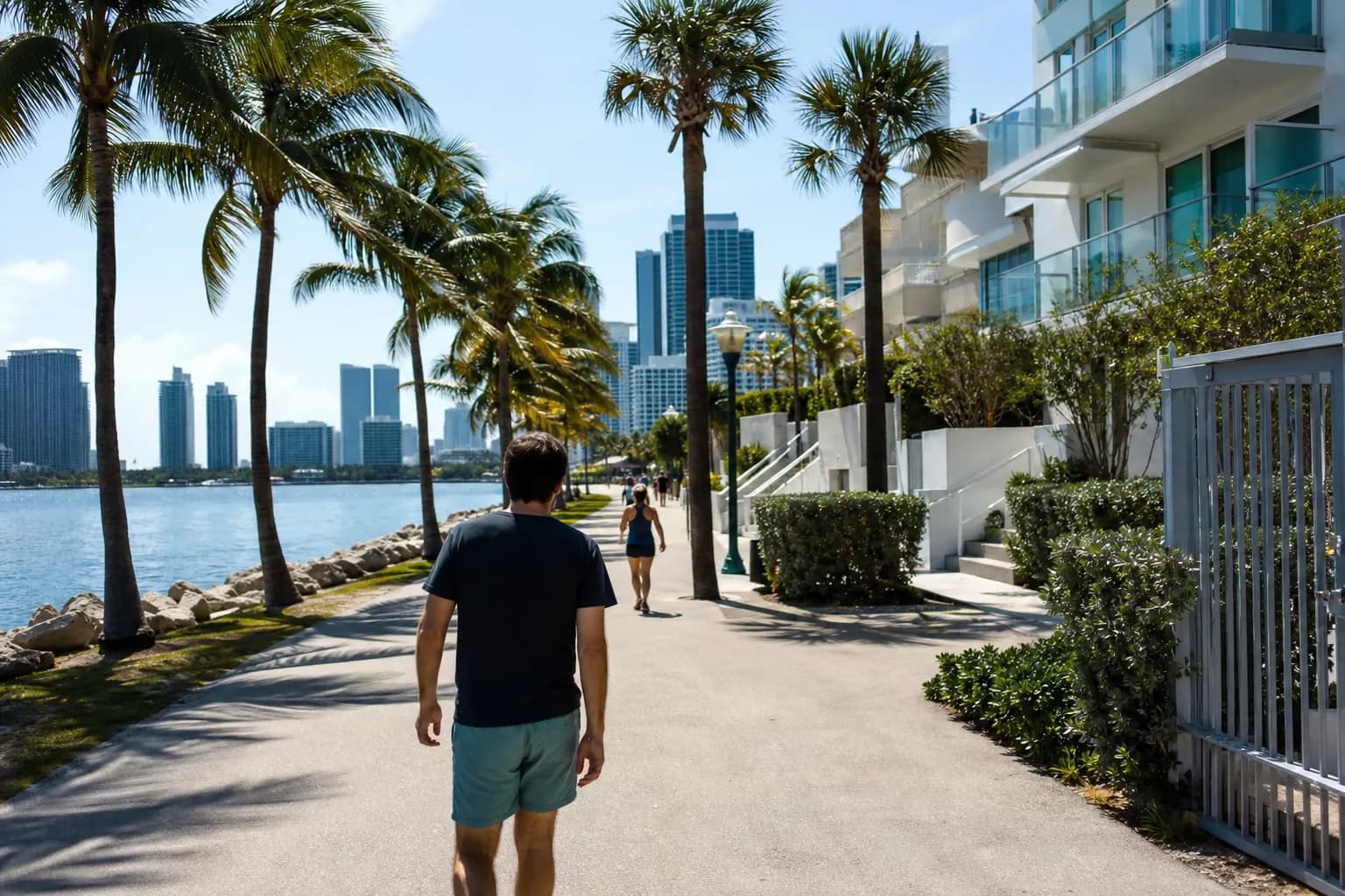 Distinct real-scene reference image for Miami: by any means movie: Miami local plan that stays flexible