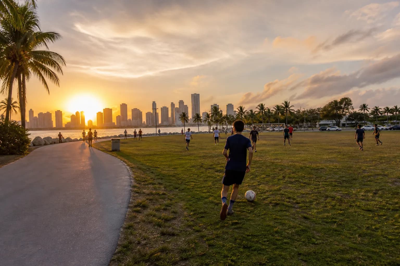 Distinct real-scene reference image for Miami: deportivo - real madrid: Miami local plan that stays flexible