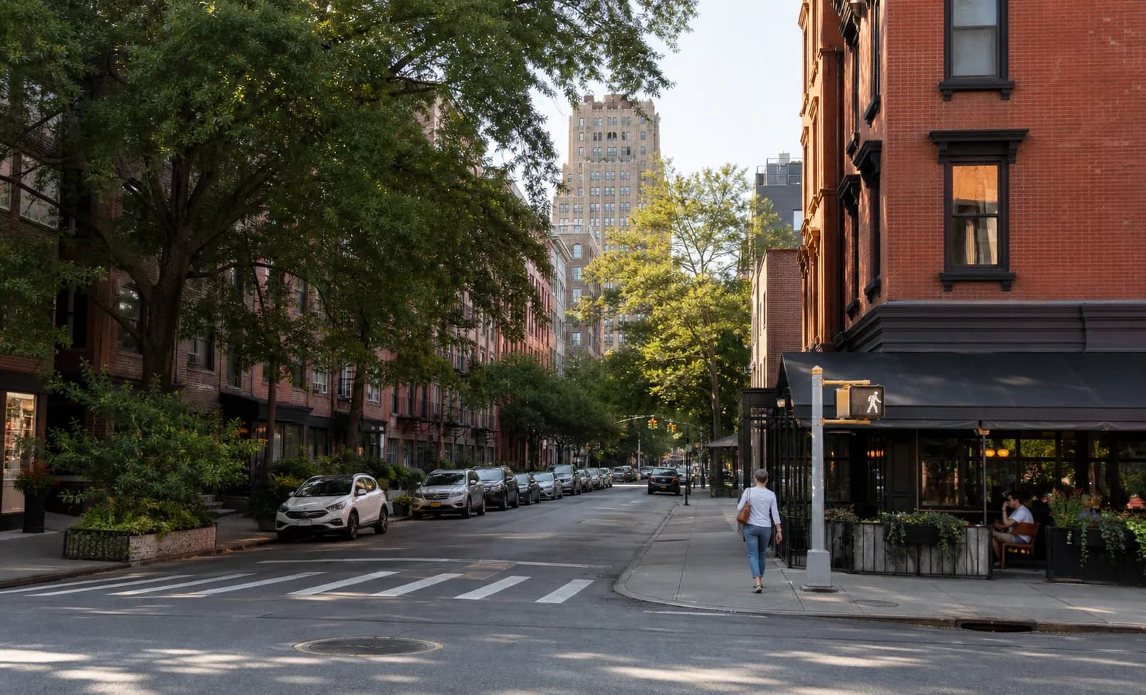 Distinct real-scene reference image for NYC: google store: NYC tech errand coffee walk route