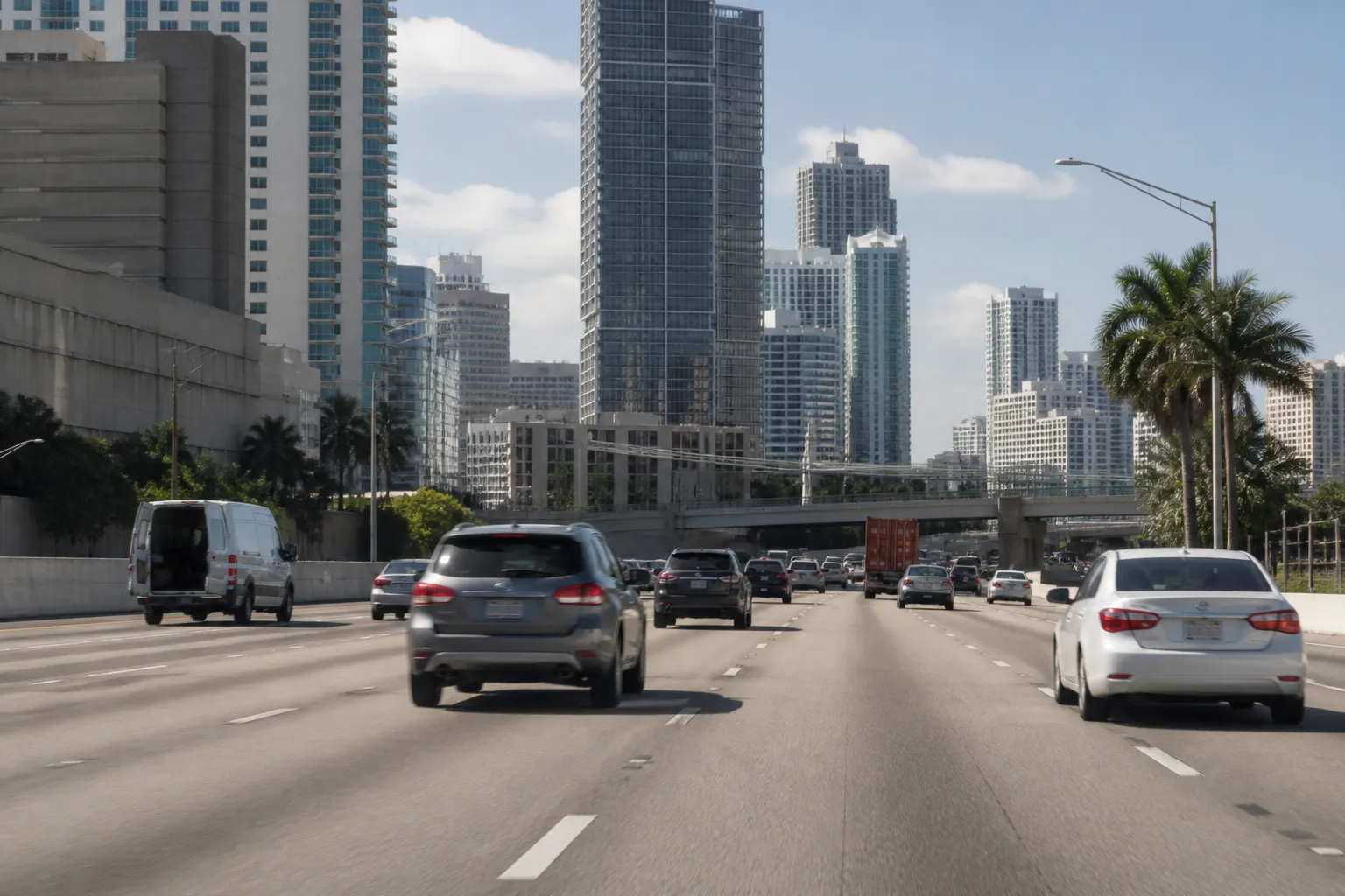 Distinct real-scene reference image for Miami local plan around interstate 95