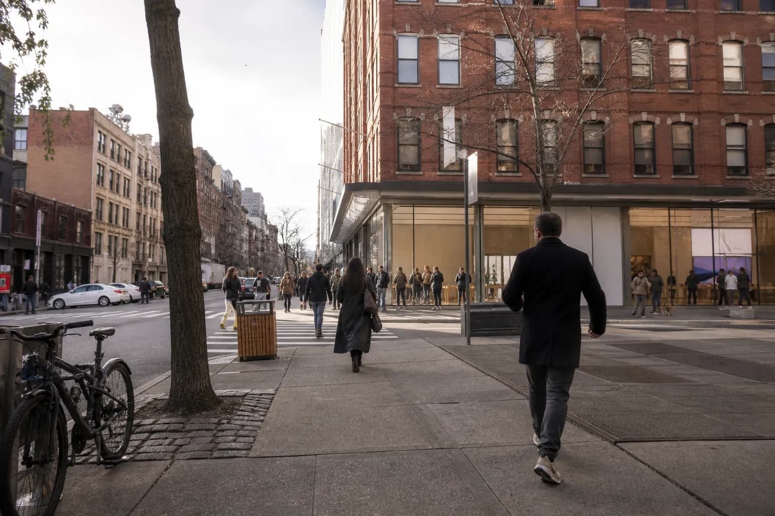 google store: NYC local plan that stays flexible — local scene detail