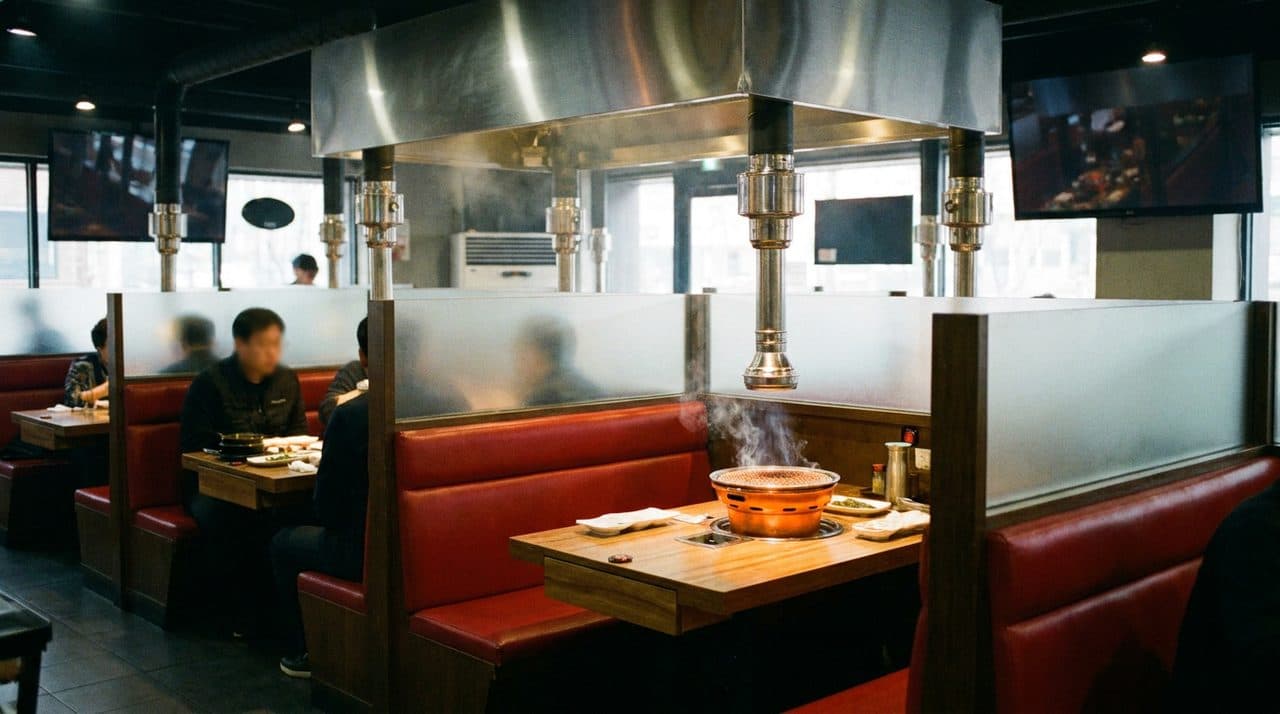 KBBQ Smoke and Spurs vs Knicks Game 4 Screens Before World Cup Night in Koreatown - cover image