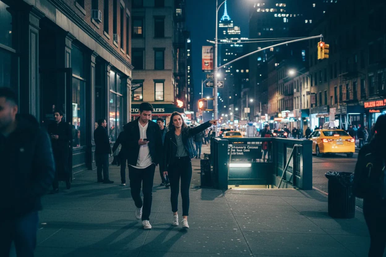 Practical city scene for nate wiggins: A NYC Night Out With Backups