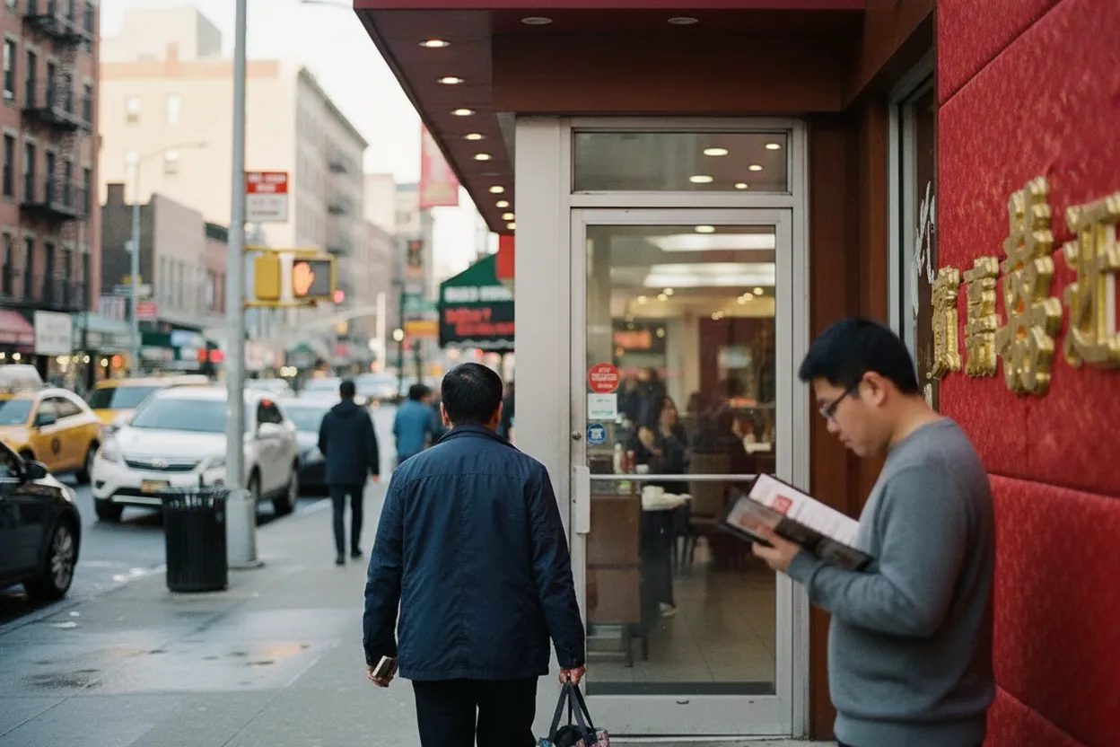 NYC experience scene for Nurlan Uyghur Restaurant in Flushing for a Big-Table Dinner Beyond the Usual Noodles