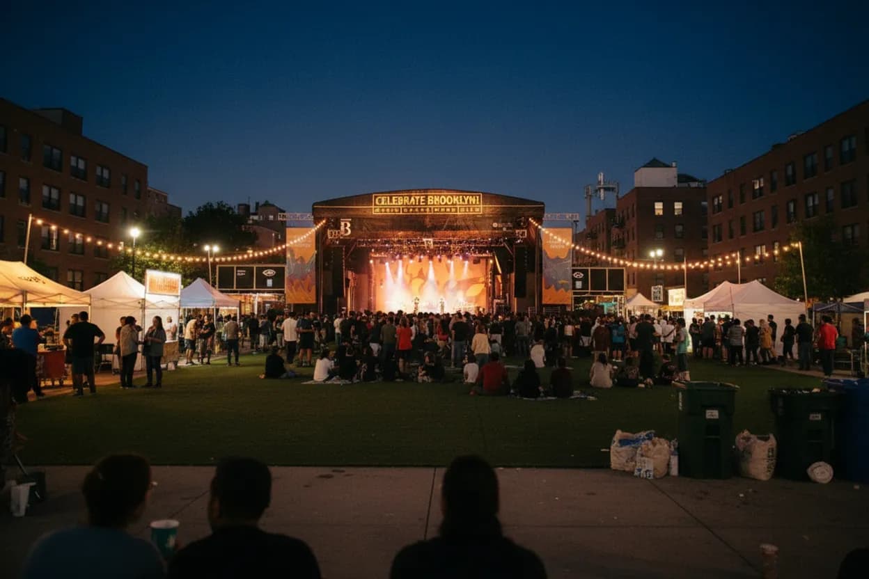 Cover scene for Brooklyn Commons Lunch-Hour Concerts for a Free Downtown Reset