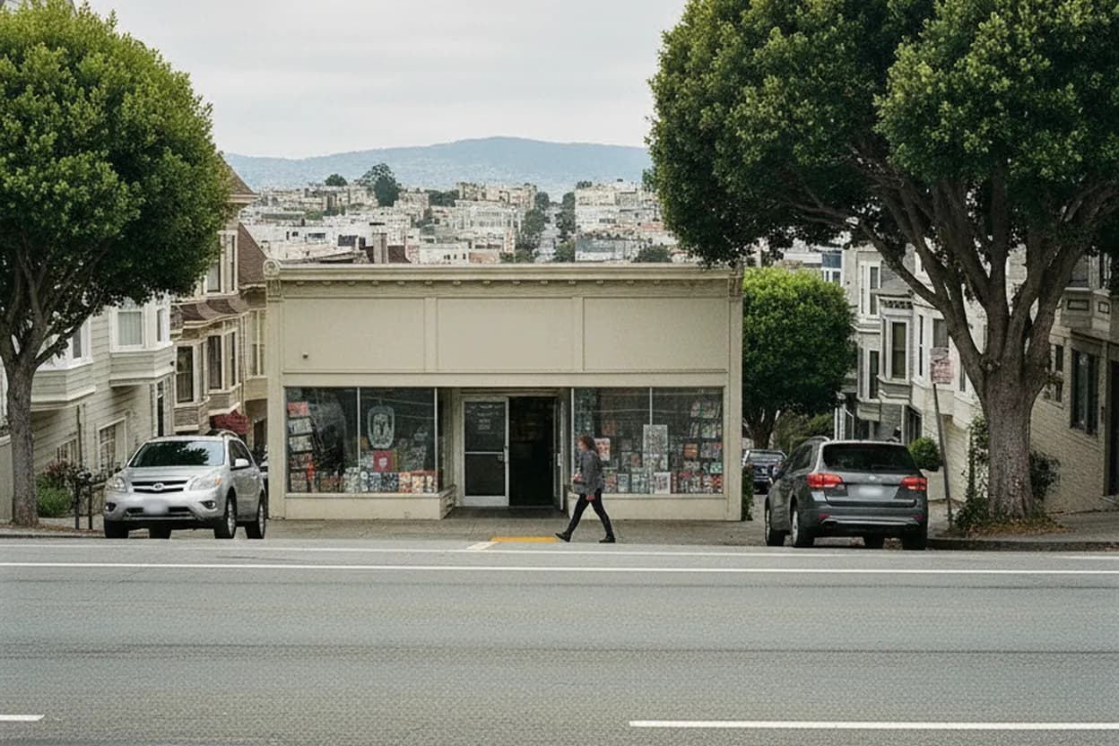 San Francisco experience scene for the hood marvel Weekend Comic Route Through Divisadero Shops
