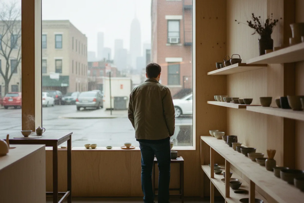 NYC experience scene for Kettl Greenpoint: A Japanese Tea Reset Without the Coffee-Shop Noise