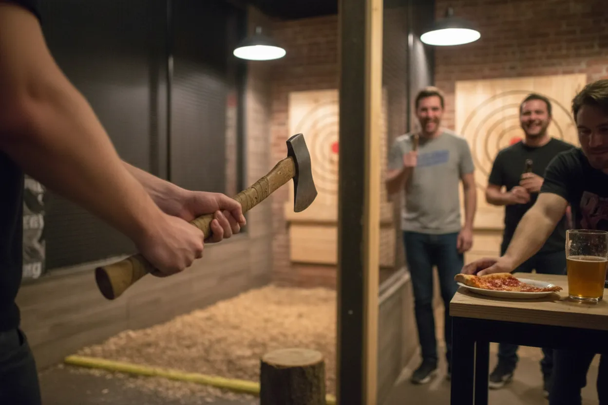 Editorial detail for Kick Axe Throwing Brooklyn for a Storm-Proof Team Night Near the Gowanus Canal