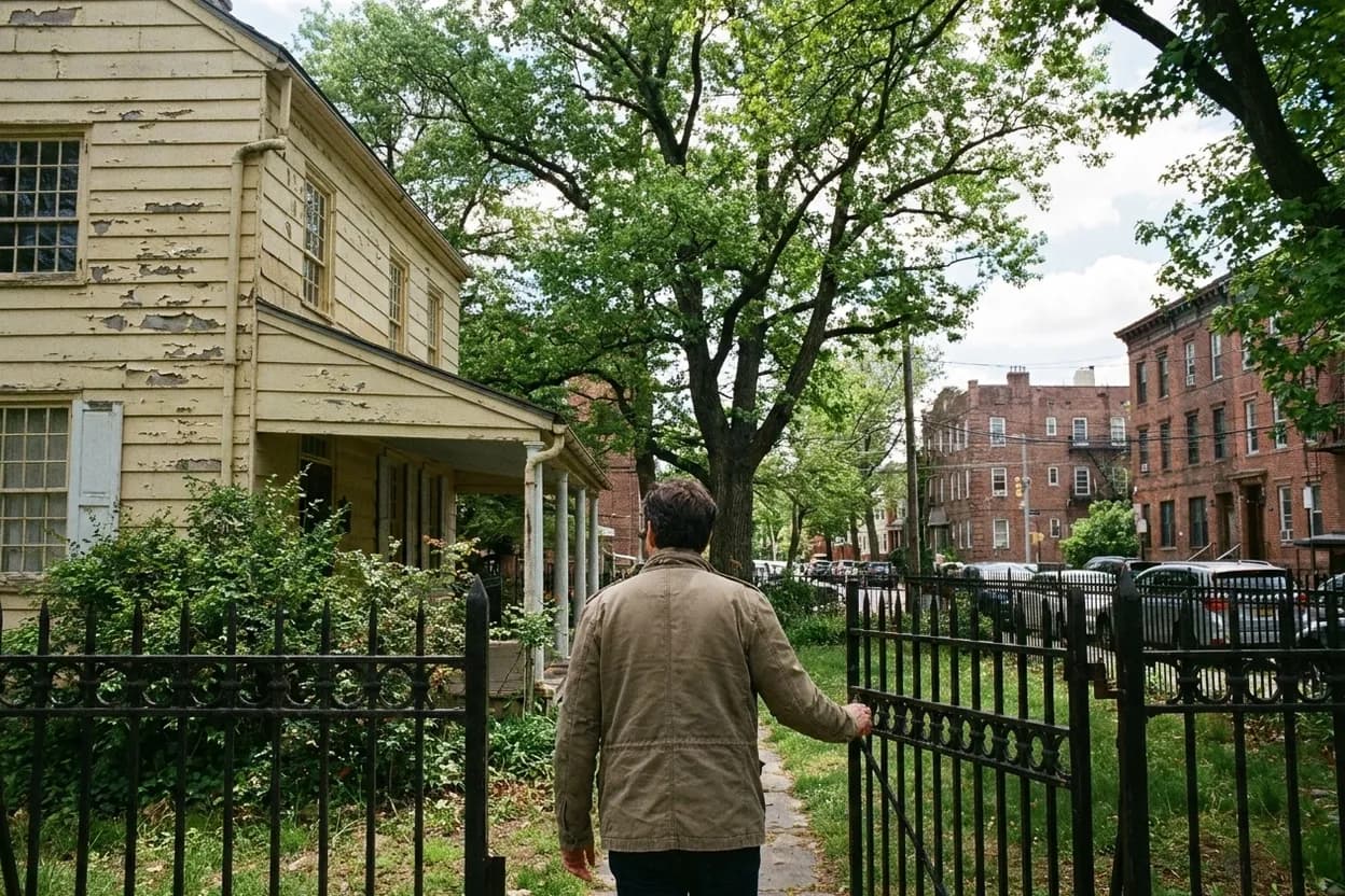 NYC experience scene for Kingsland Homestead: The 18th-Century Queens Farmhouse Hidden in Weeping Beech Park