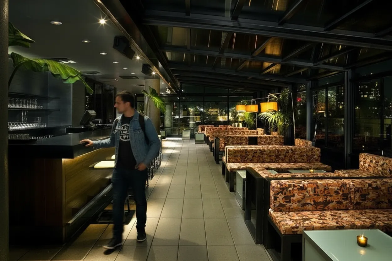 NYC experience scene for Kisa on Allen Street: A Solo Counter Dinner When the Rain Starts Early