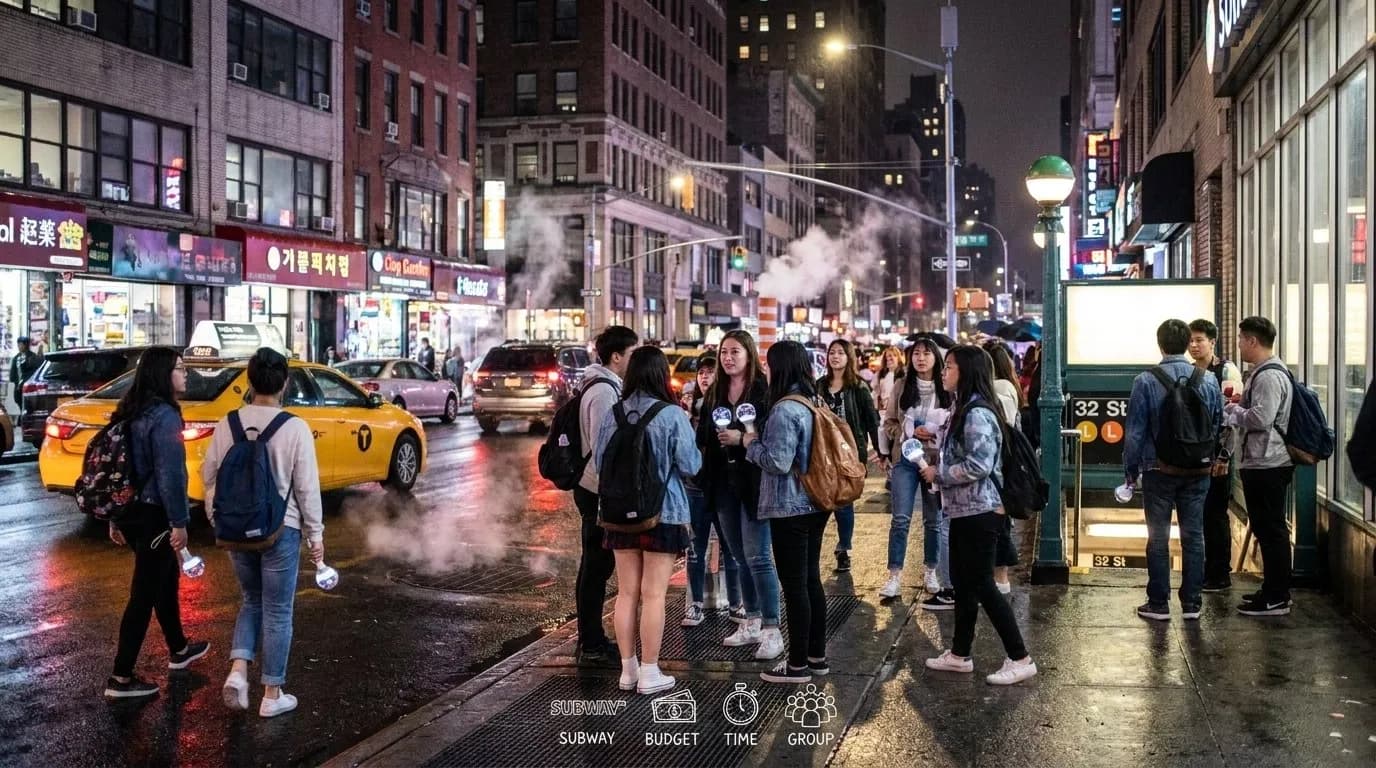 Cover scene for Koreatown Pre-Show Stops for NYC K-Pop Concert Crews