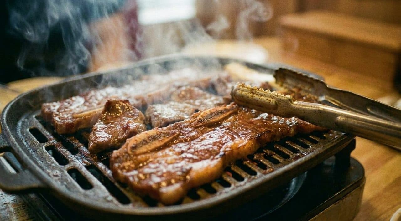 A Koreatown Table in Los Angeles Where the Grill Stays Lit Past Midnight - scene