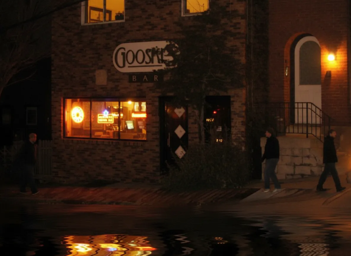 A cozy neighborhood evening street in the city you live in