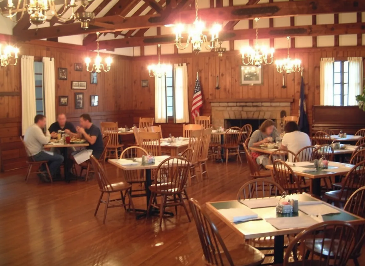 A relaxed local restaurant on an ordinary weeknight