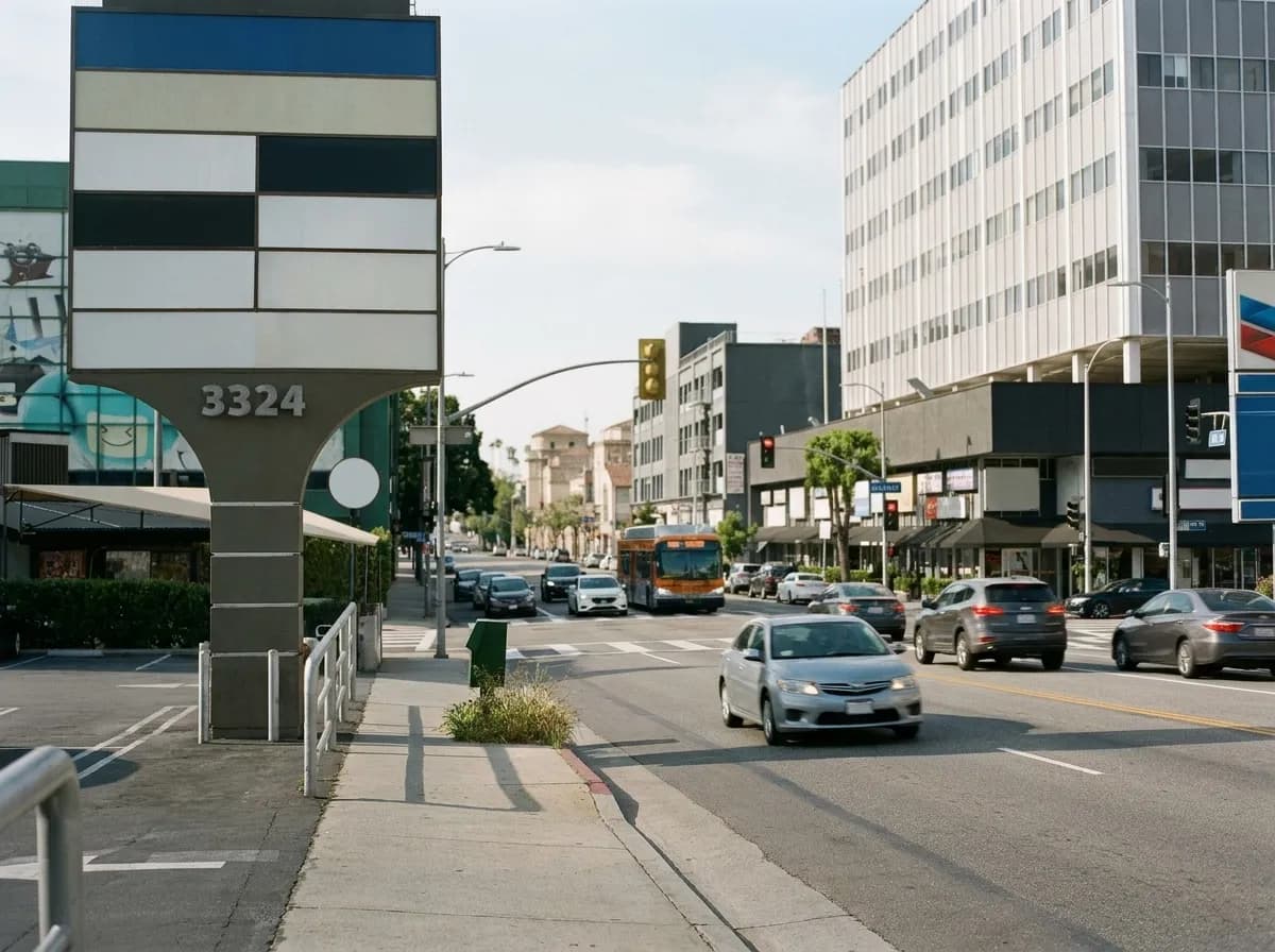 Neon-lit Koreatown street at night with Korean-language signs and crowds heading to dinner.