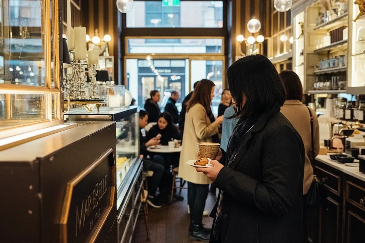 NYC experience scene for La Cabra SoHo: A Coffee Meeting When Everyone Needs a Real Pastry Too