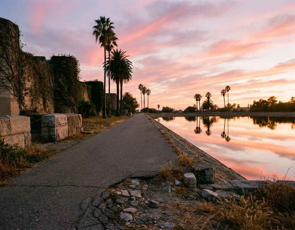 Silver Lake Reservoir Loop at Sunset, Two Miles and Free