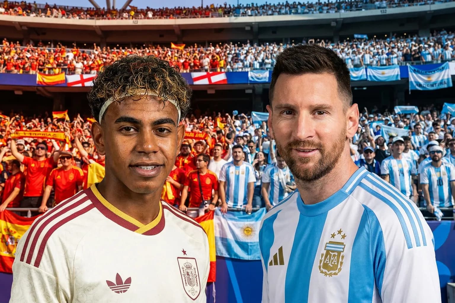 Bright World Cup match-day scene in East Rutherford · New York City · North America.