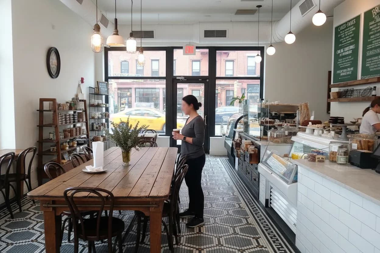 NYC experience scene for Lassen & Hennigs Brooklyn Heights: A Classic Bakery Stop With Elevator Math