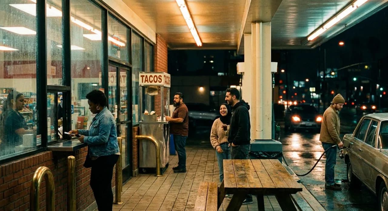 The Taco Stand Inside a Gas Station That Michelin Found in East LA