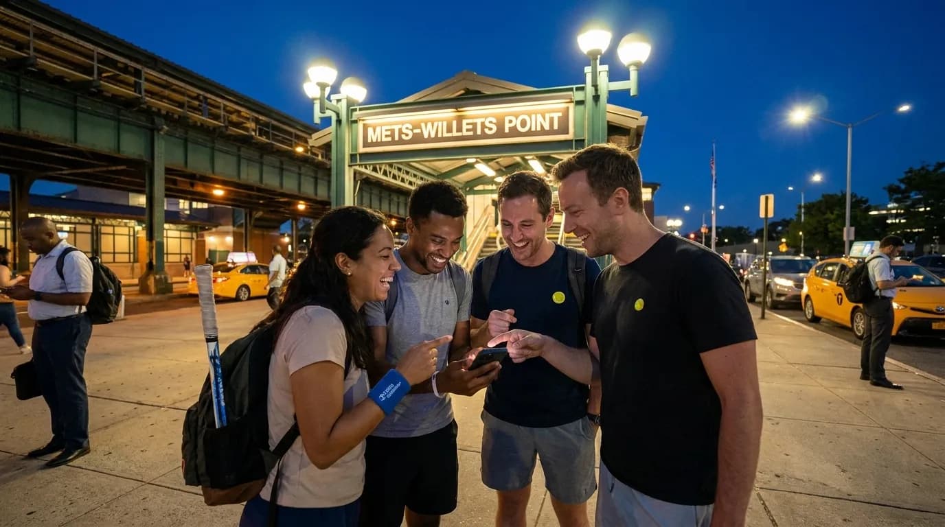 Bright editorial scene supporting Late-Night Karaoke Plans After US Open Matches in Queens.