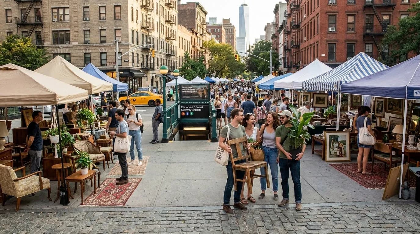 Cover scene for Late-Summer Flea Markets for Apartment-Friendly NYC Finds