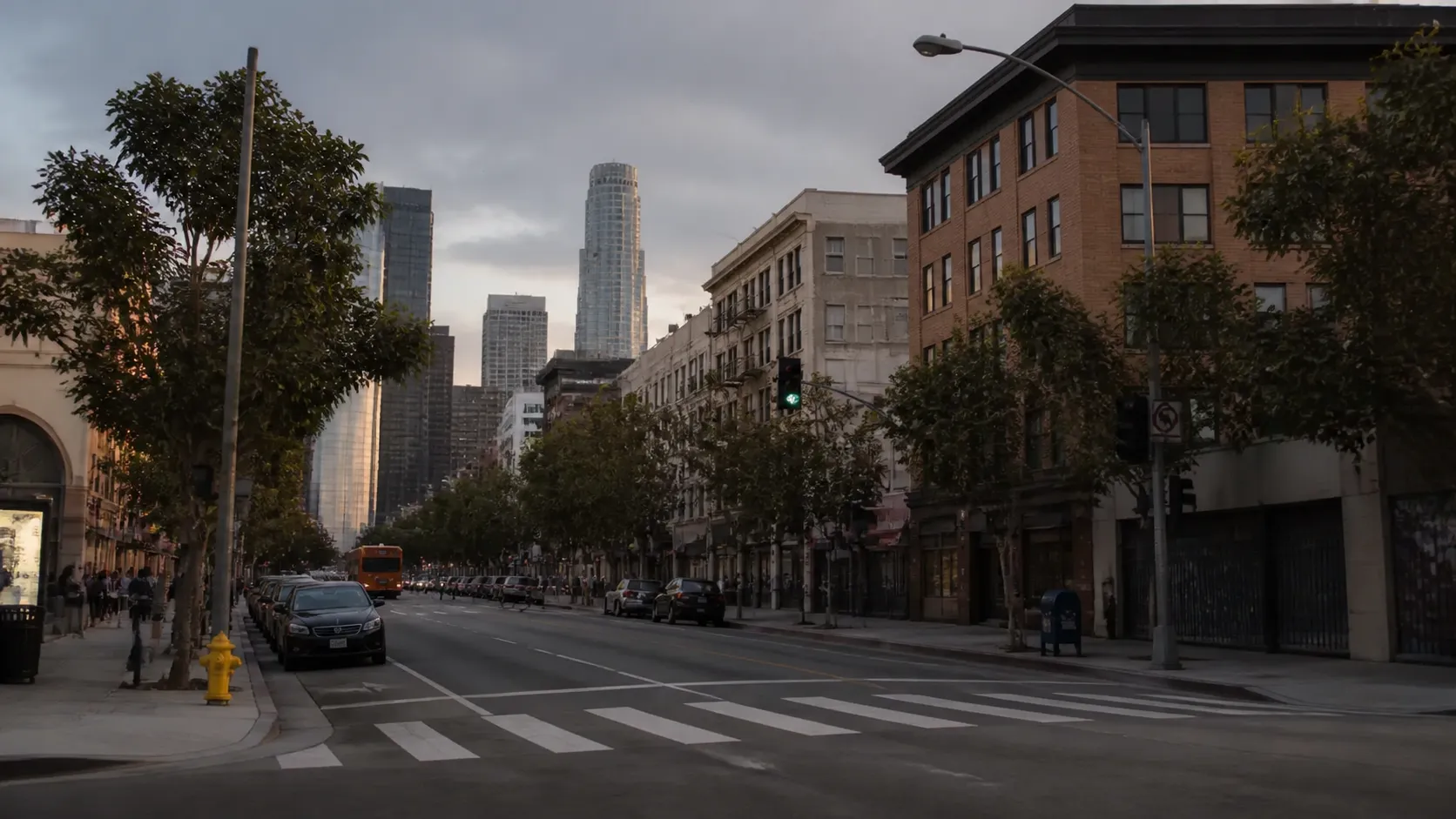 Realistic city scene for lauren boebert: A Different Downtown LA Plan in Los Angeles