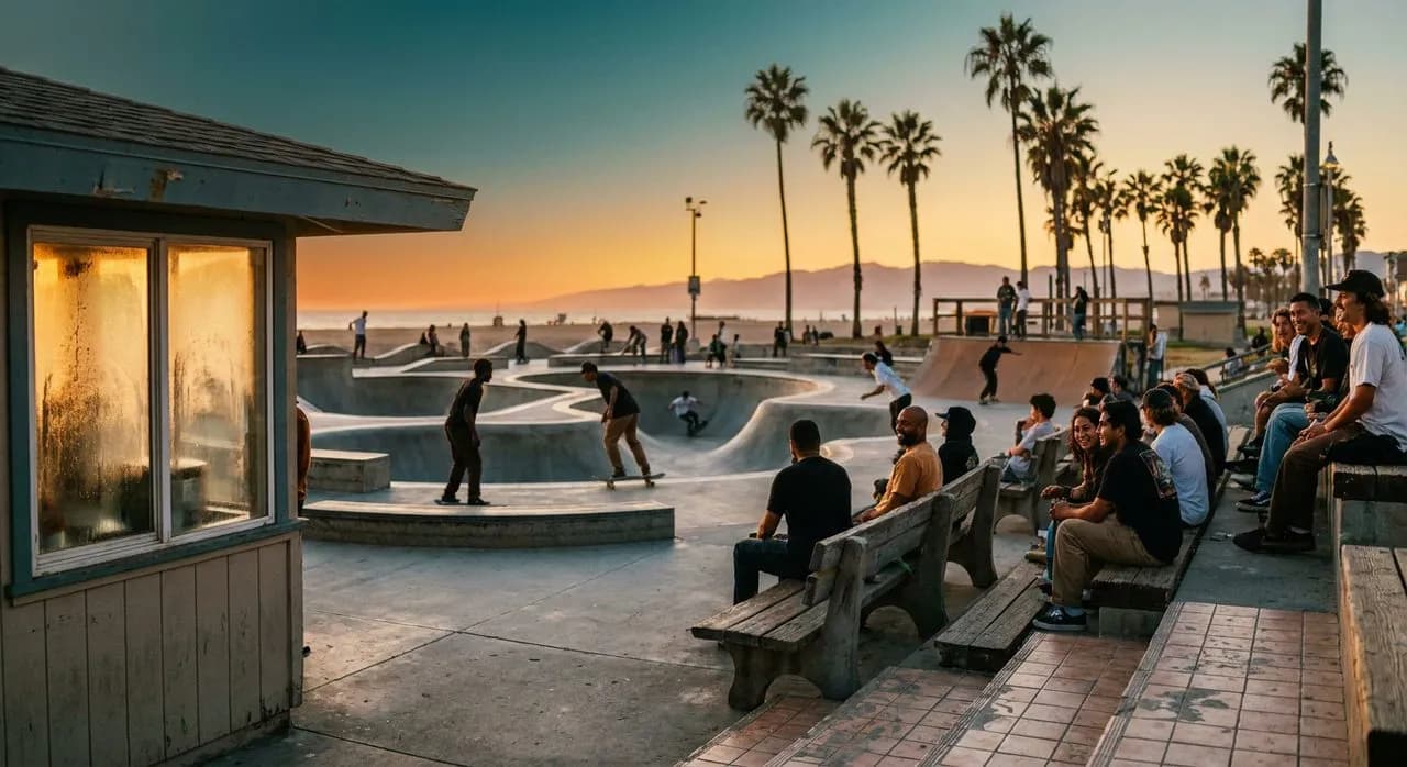 Sunset at Venice Beach Skatepark: The Hour the Pros Show Up