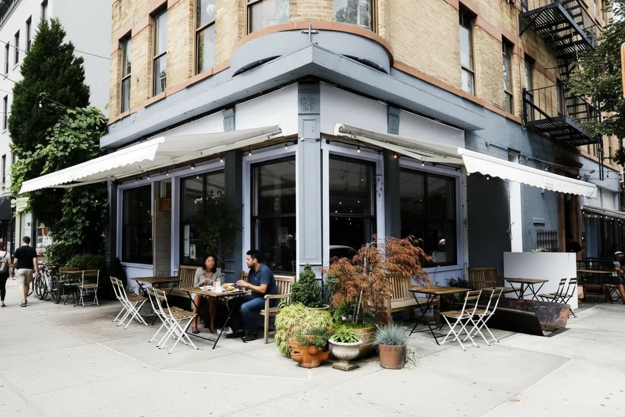 Cover scene for Leland Eating and Drinking House for a Prospect Heights Heat-Wave Dinner