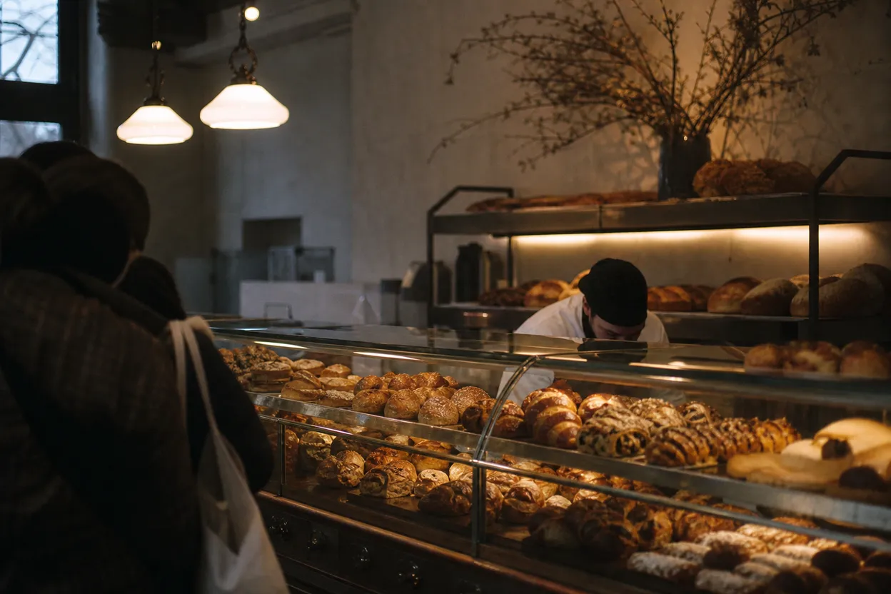 NYC experience scene for Librae Bakery at Opening Time: A Cardamom-Bun Stop Before the Crowd