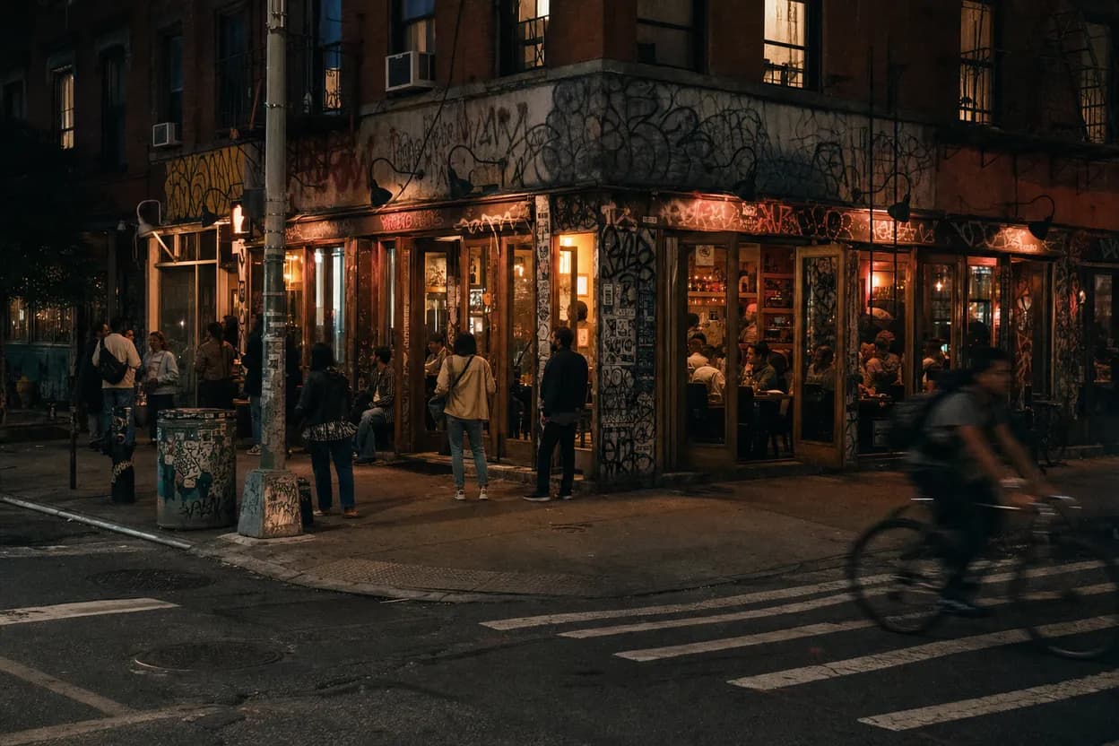 NYC experience scene for Liga MX Night at Taqueria St. Marks: An East Village Watch-and-Taco Plan
