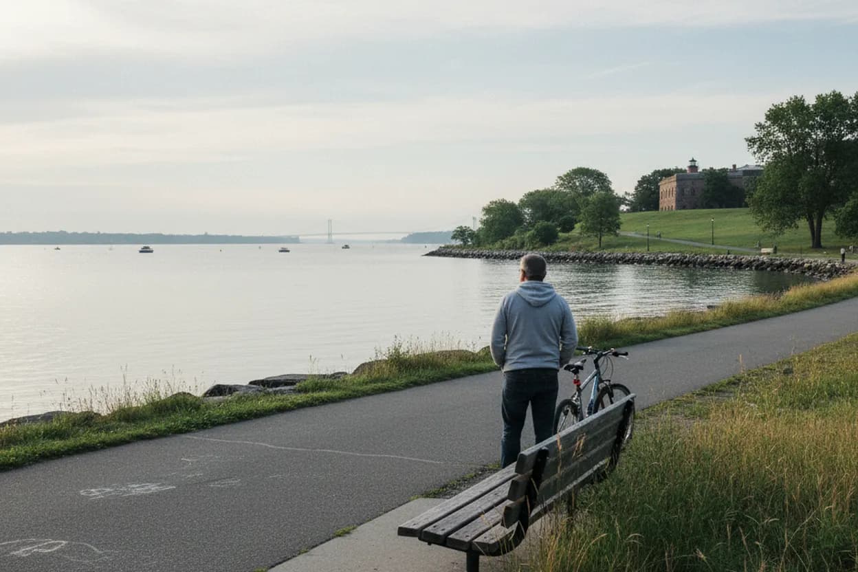 Cover scene for Little Bay Park by Bike: A Quiet Queens Shoreline Ride With Bridge Views