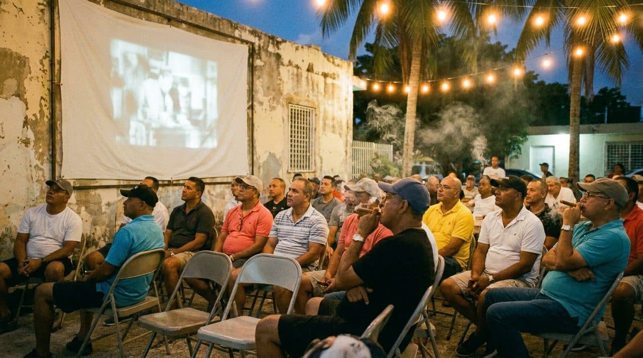 Little Havana Domino Parks Where Adam Sandler Movie Lines Mix With World Cup Chants - scene