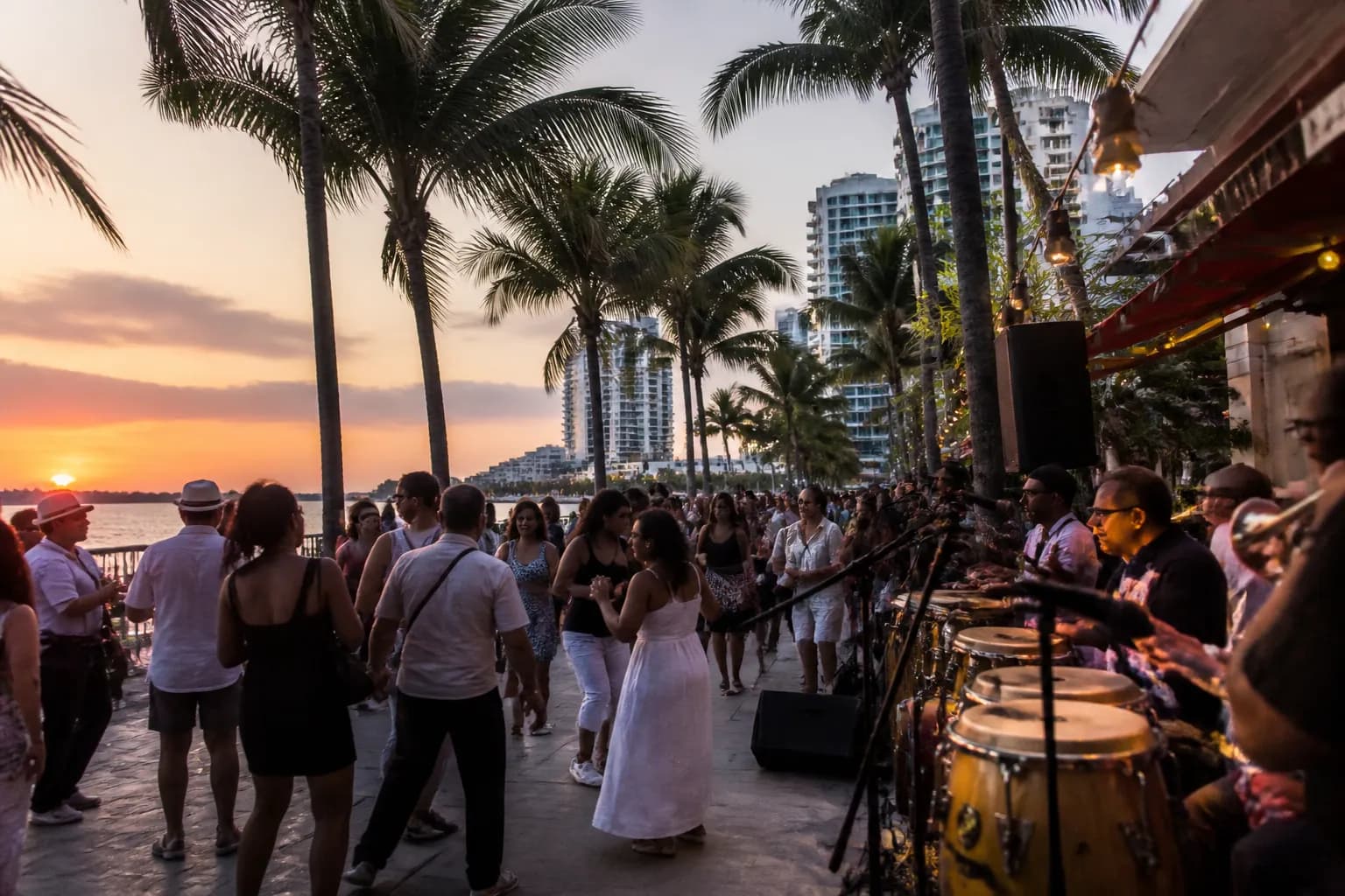 Realistic editorial Miami local-life photograph