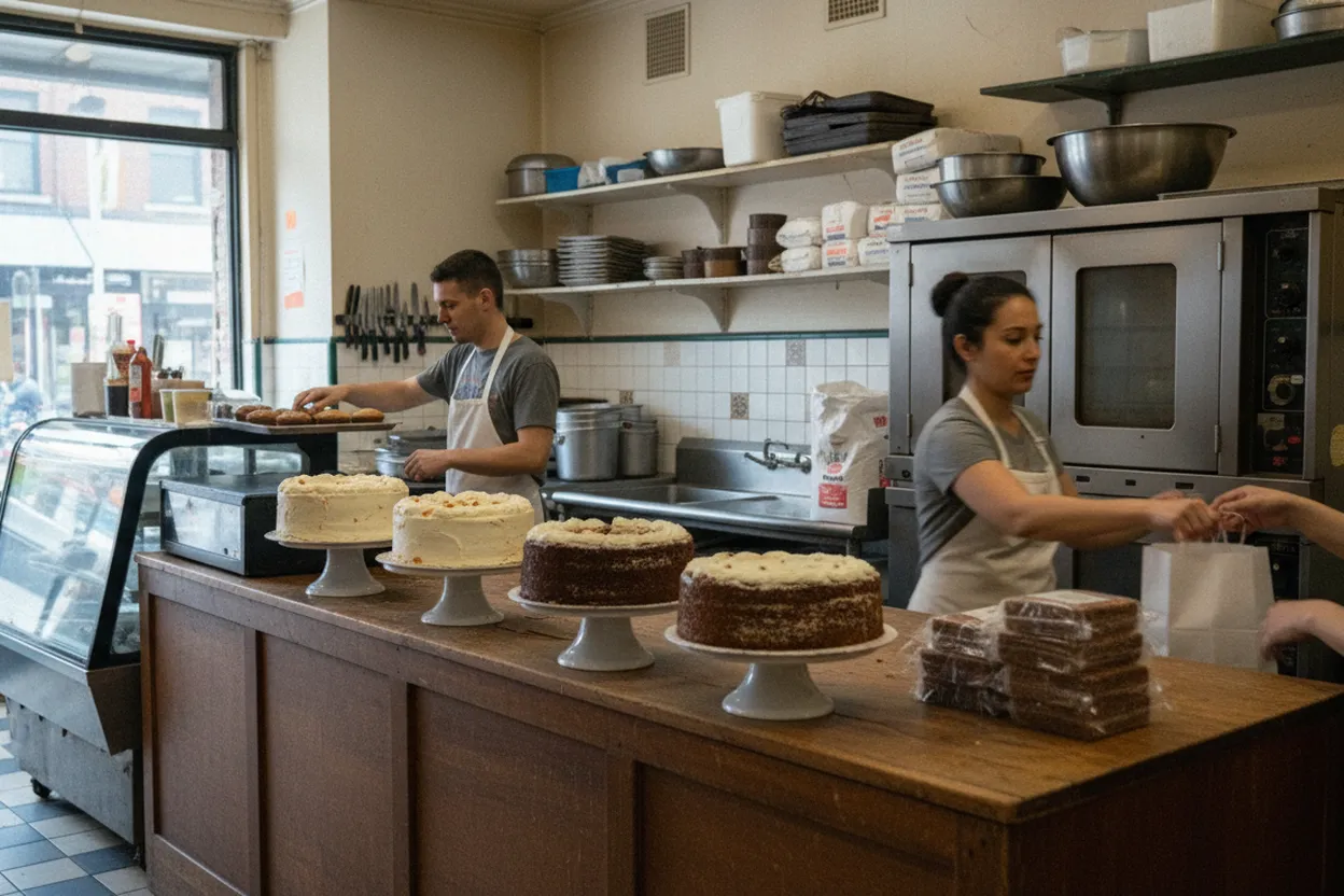 Cover scene for Lloyd’s Carrot Cake in Riverdale: A Bronx Dessert Pickup Before the Bus