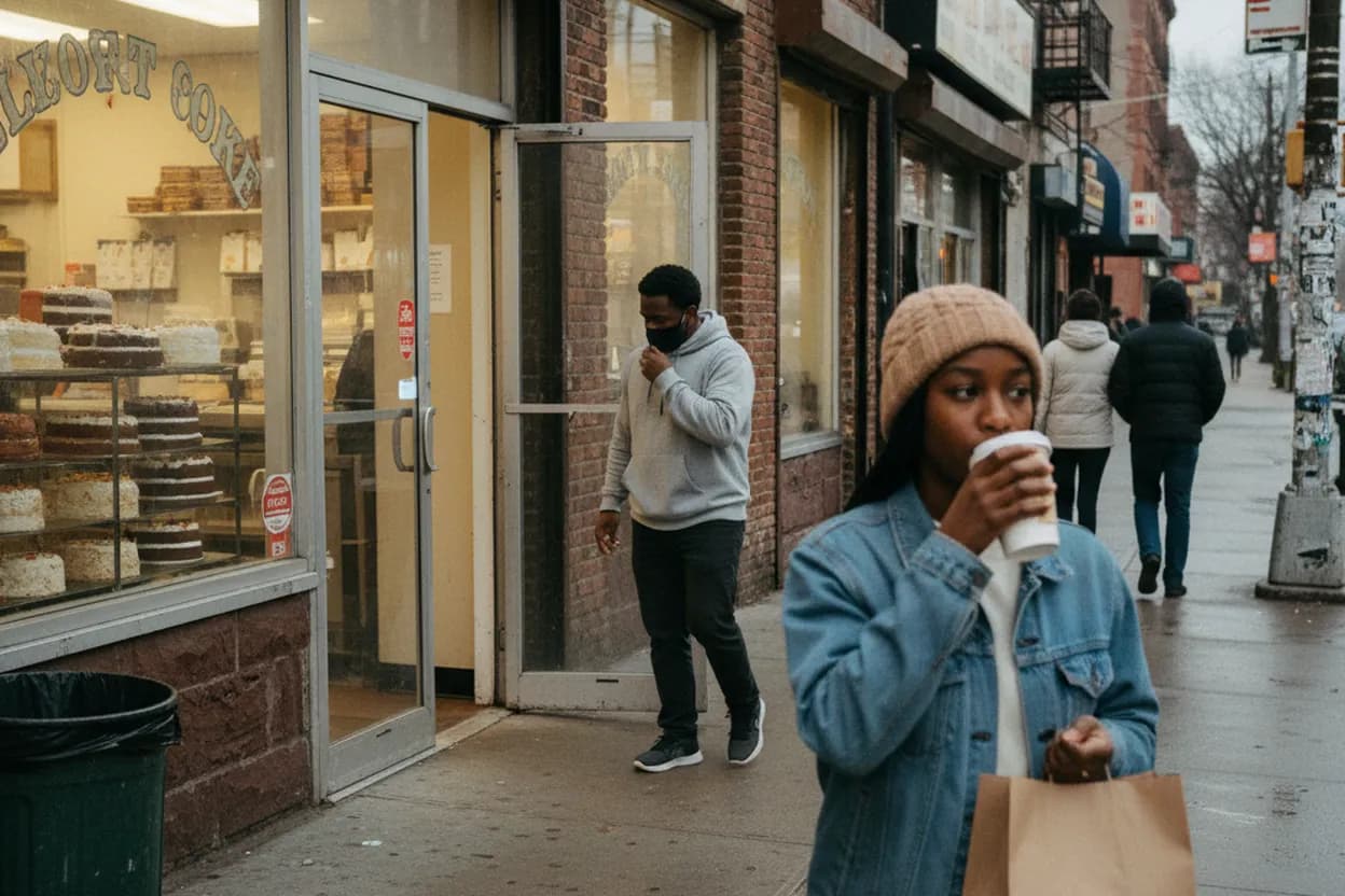 NYC experience scene for Lloyd’s Carrot Cake in Riverdale: A Bronx Dessert Pickup Before the Bus