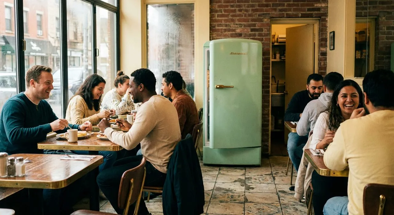 Through the Smeg Fridge: London's Bar Behind a Breakfast Cafe