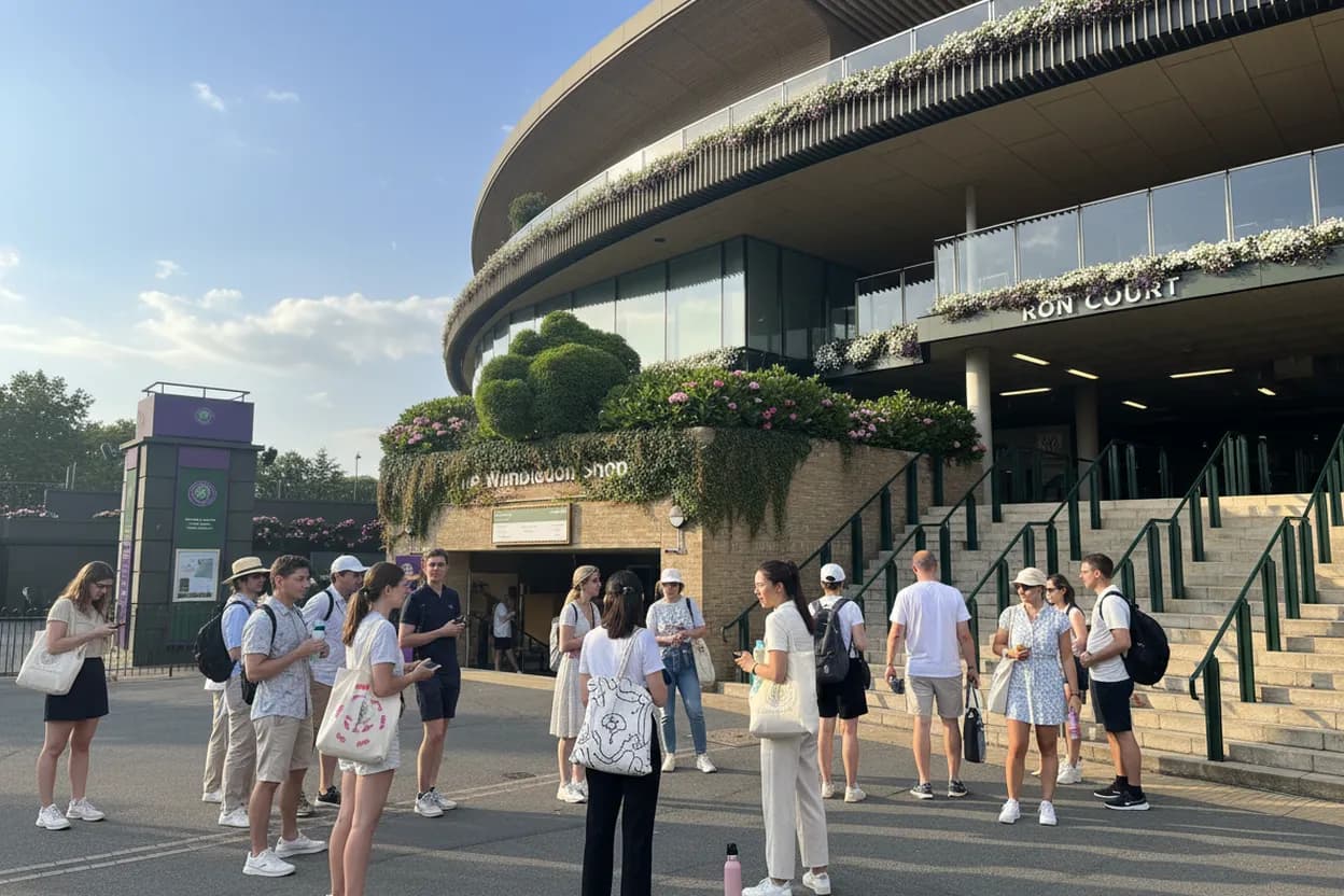 Wimbledon arrival planning stop for a London tennis route