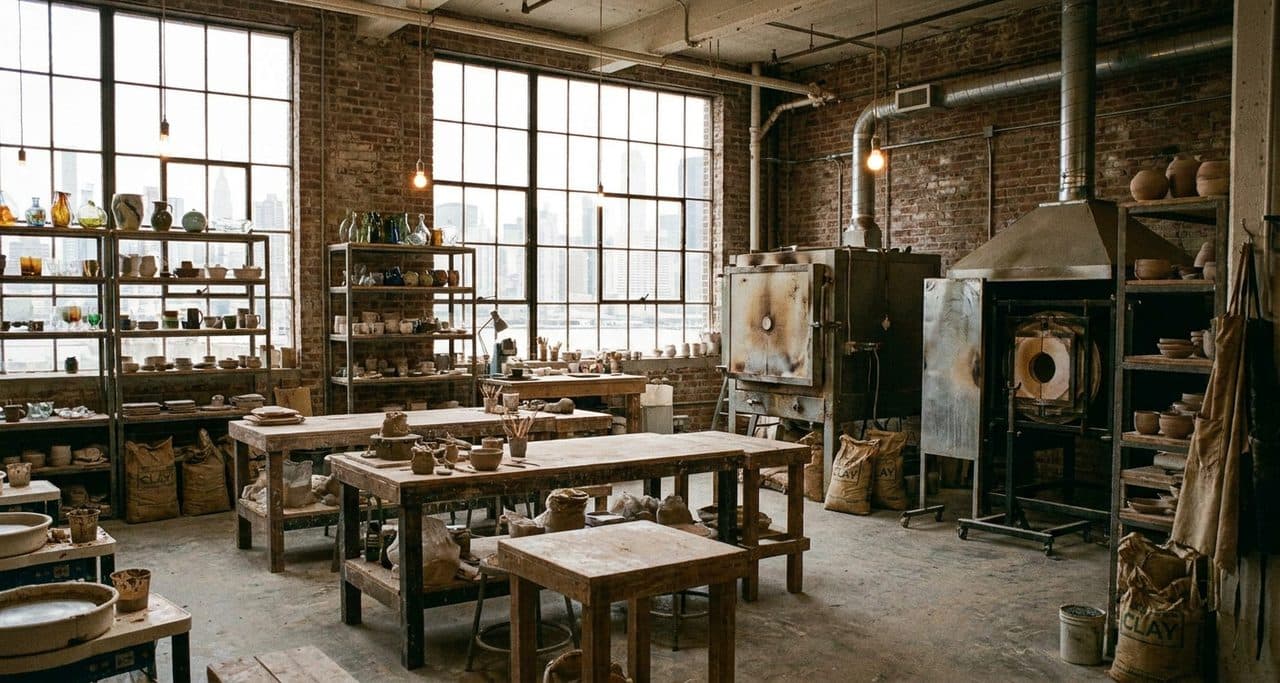 A Long Island City Studio Where Drop-In Sessions Mean Kilns and Midtown Views - cover