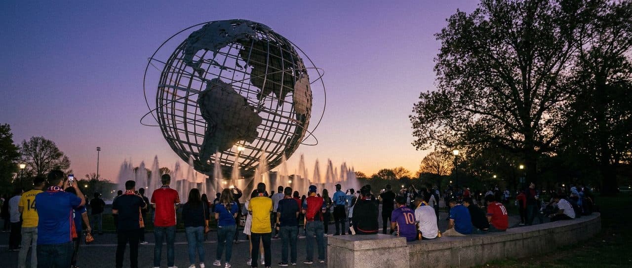 Loop Flushing Meadows After Spain Plays: Red and Gold Around the Unisphere - scene