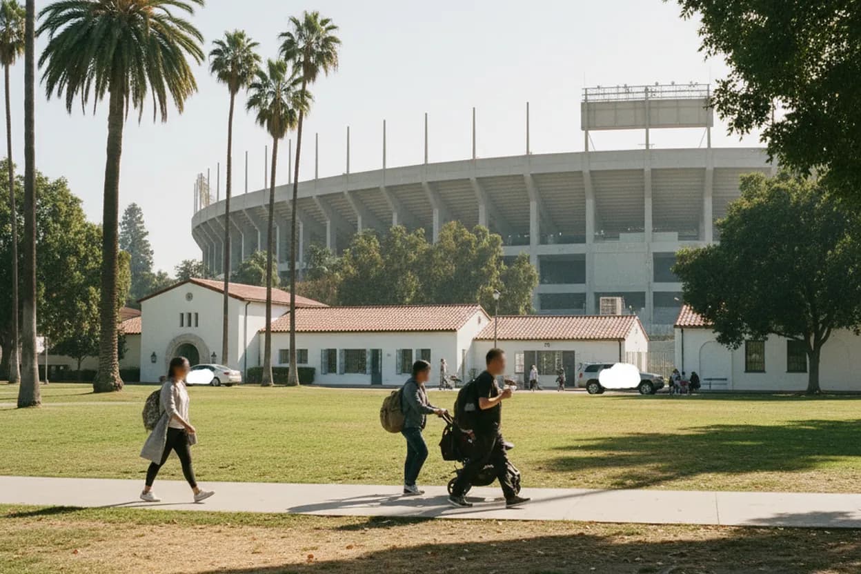 Los Angeles experience scene for Bijan Robinson youth football camps: Los Angeles Local Decision Guide