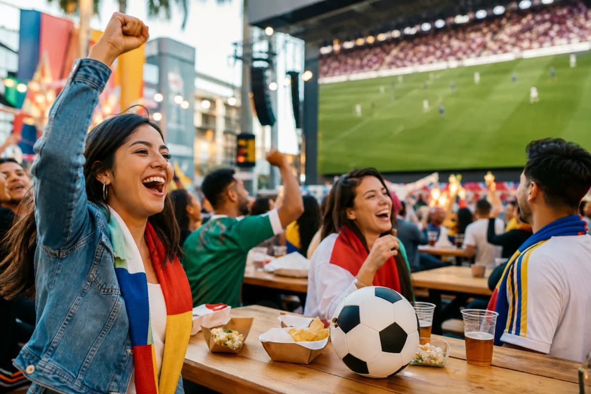 Los Angeles World Cup match-day scene