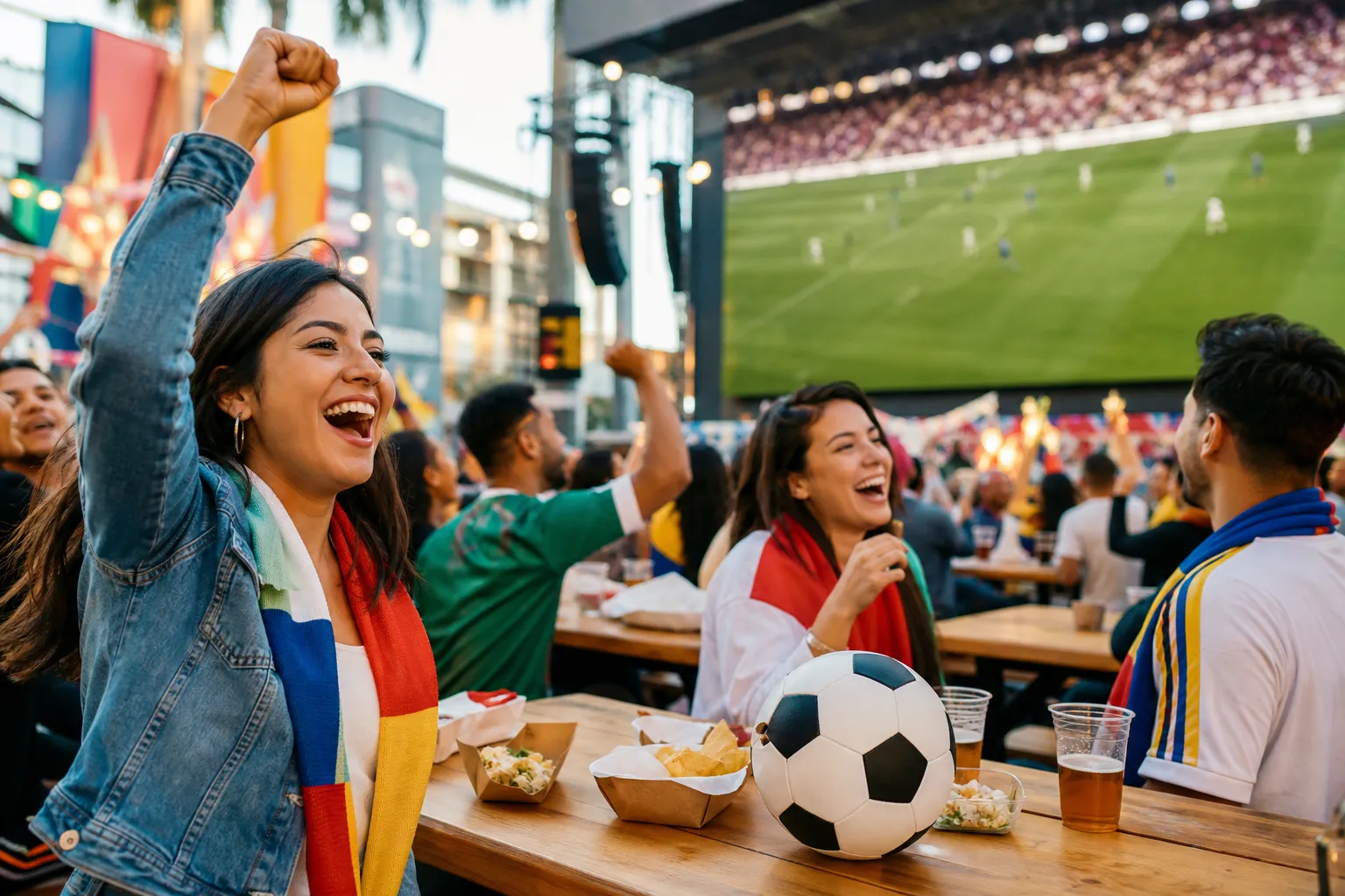 Los Angeles World Cup match-day scene