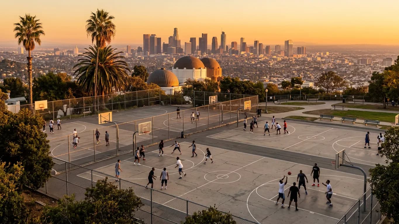Channeling Fever vs Sky Energy on Los Angeles Outdoor Basketball Courts