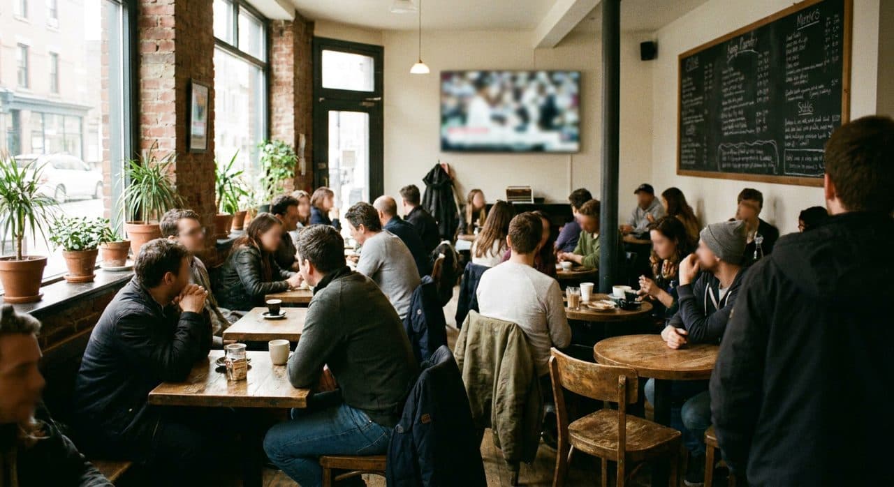 A Lower East Side Café That Screens Neutral Fixtures and Serves Hummus Without Borders - cover image