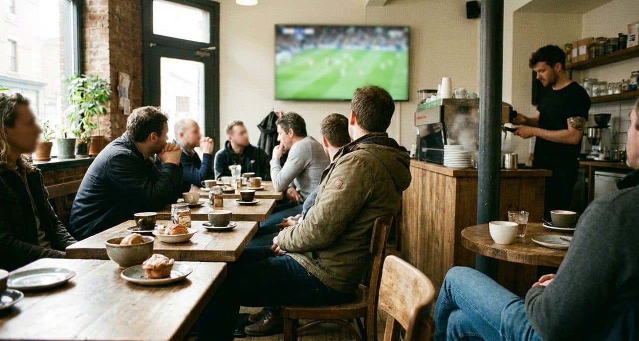 A Lower East Side Café That Screens Neutral Fixtures and Serves Hummus Without Borders - scene