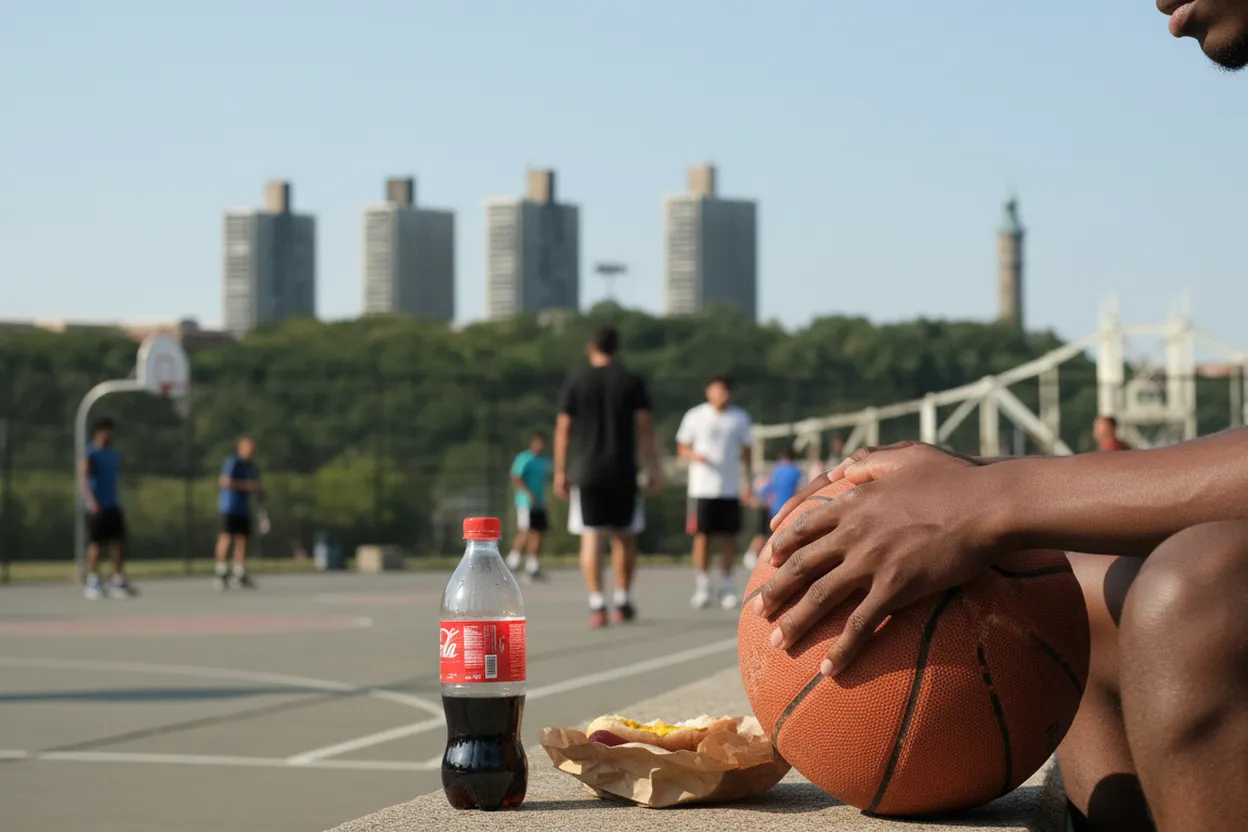 Editorial detail for Macombs Dam Park Courts Before a Yankees Crowd Swallows the Blocks
