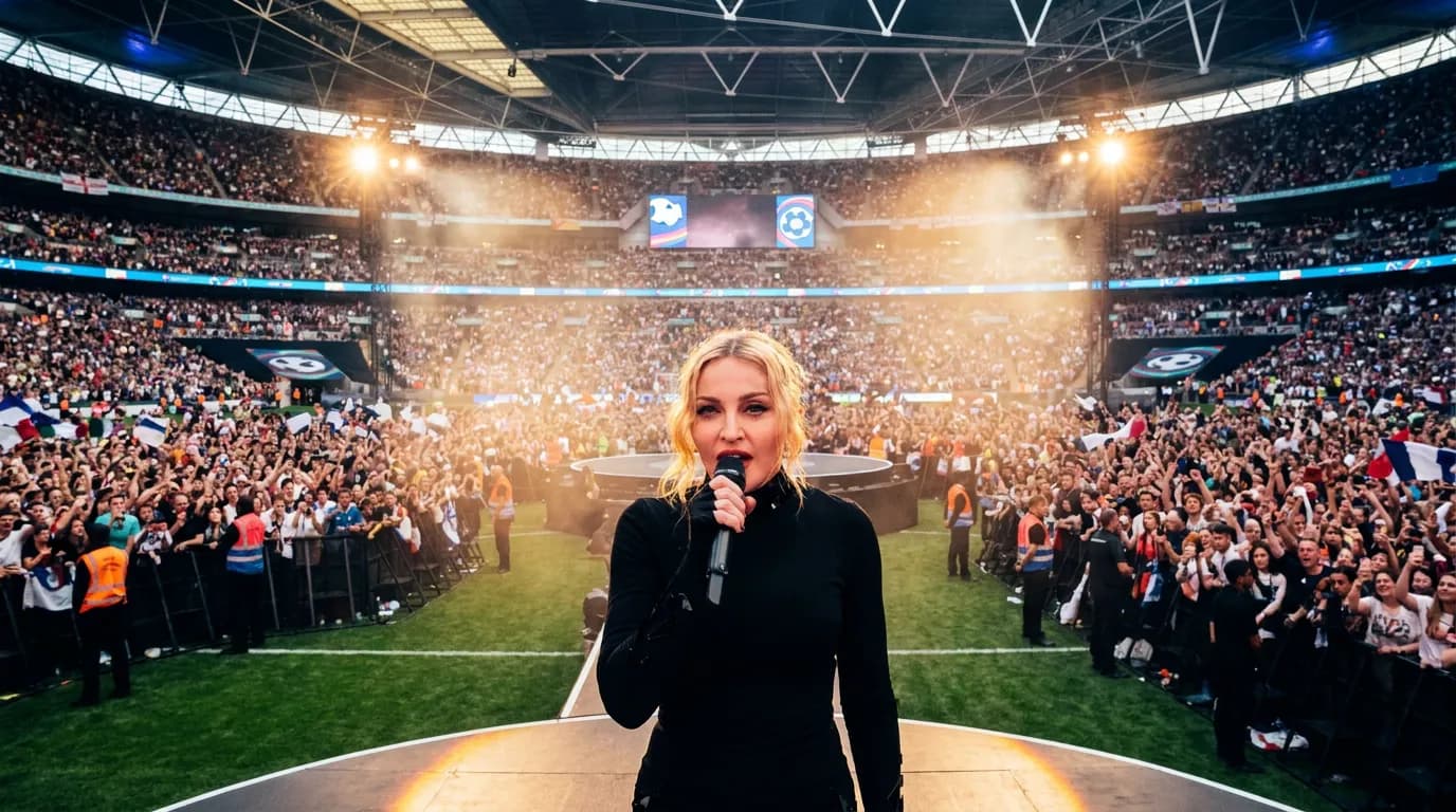 Second editorial detail for Madonna Opened Football’s First Mid-Match Stadium Spectacle