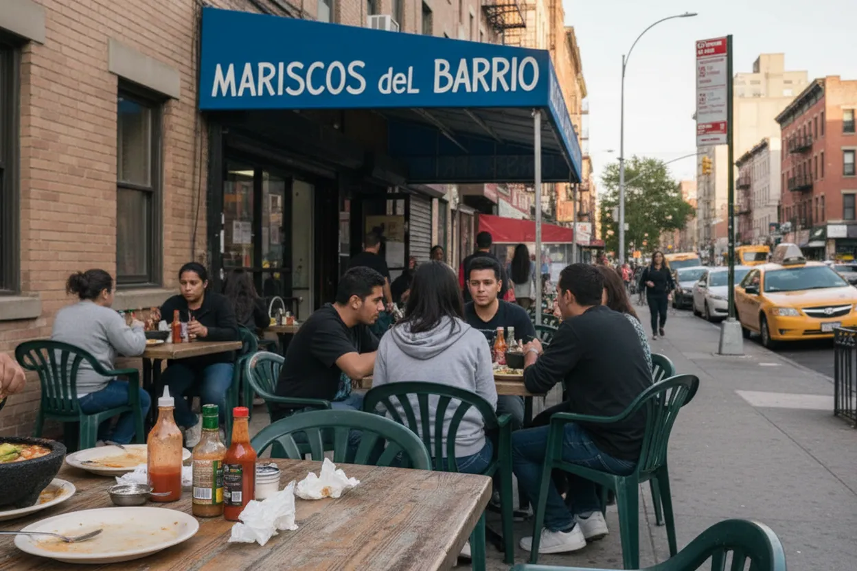 Cover scene for Mariscos El Submarino After the 7 Train When the Group Wants Ceviche