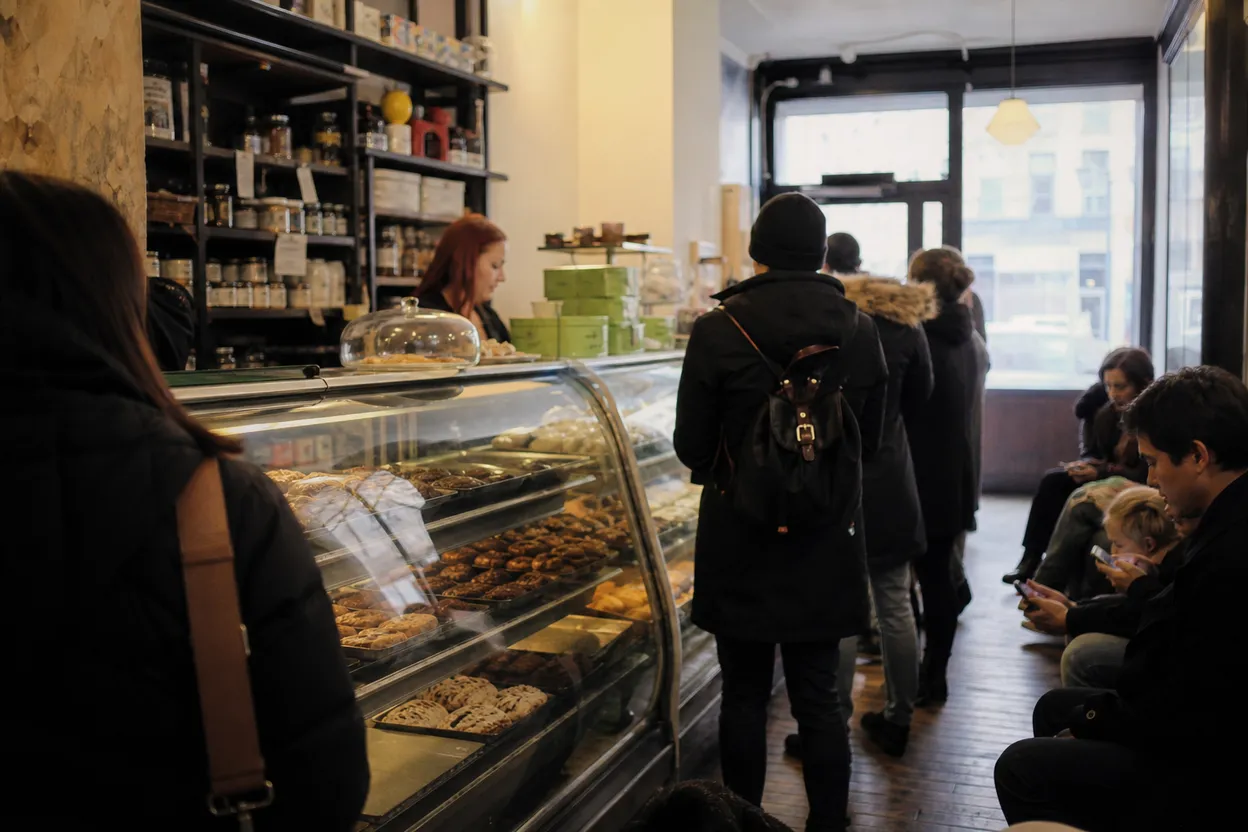 NYC experience scene for Martha's Country Bakery in Astoria: A Late Dessert Plan for Groups